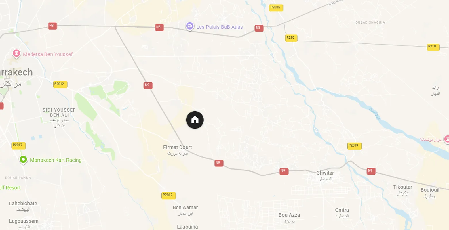 Carte de l’emplacement de l’appartement, avenue 2 Mars au centre de Casablanca